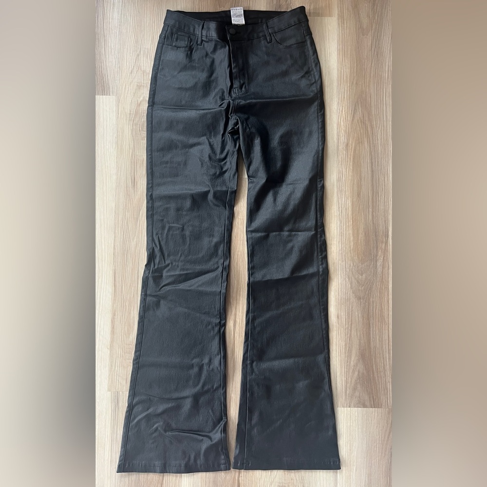 Faux leather pants